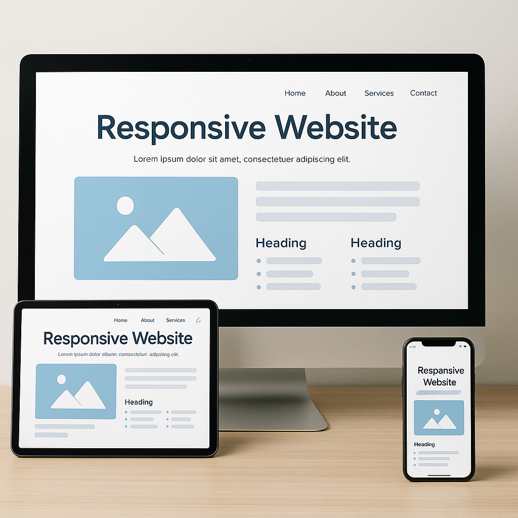 Responsive design across desktop, tablet, and mobile devices