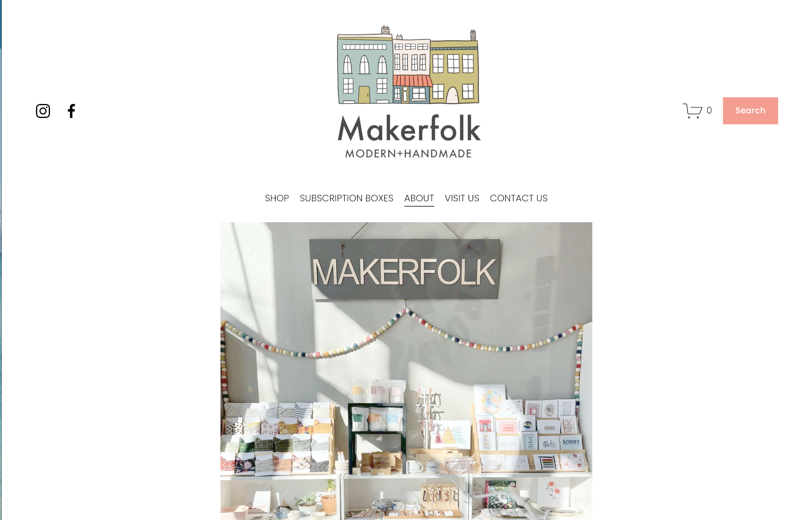 Makerfolk subscription boxes page — curated handmade subscription offering